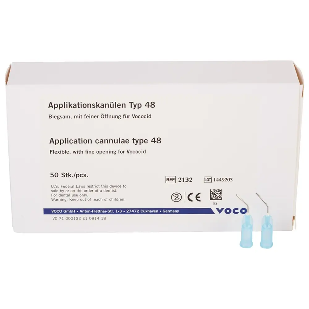 VOCO Applikationskanülen Typ 48 - Packung 50 Kanülen VOCO Applikationskanülen Typ 48 - Packung 50 Kanülen