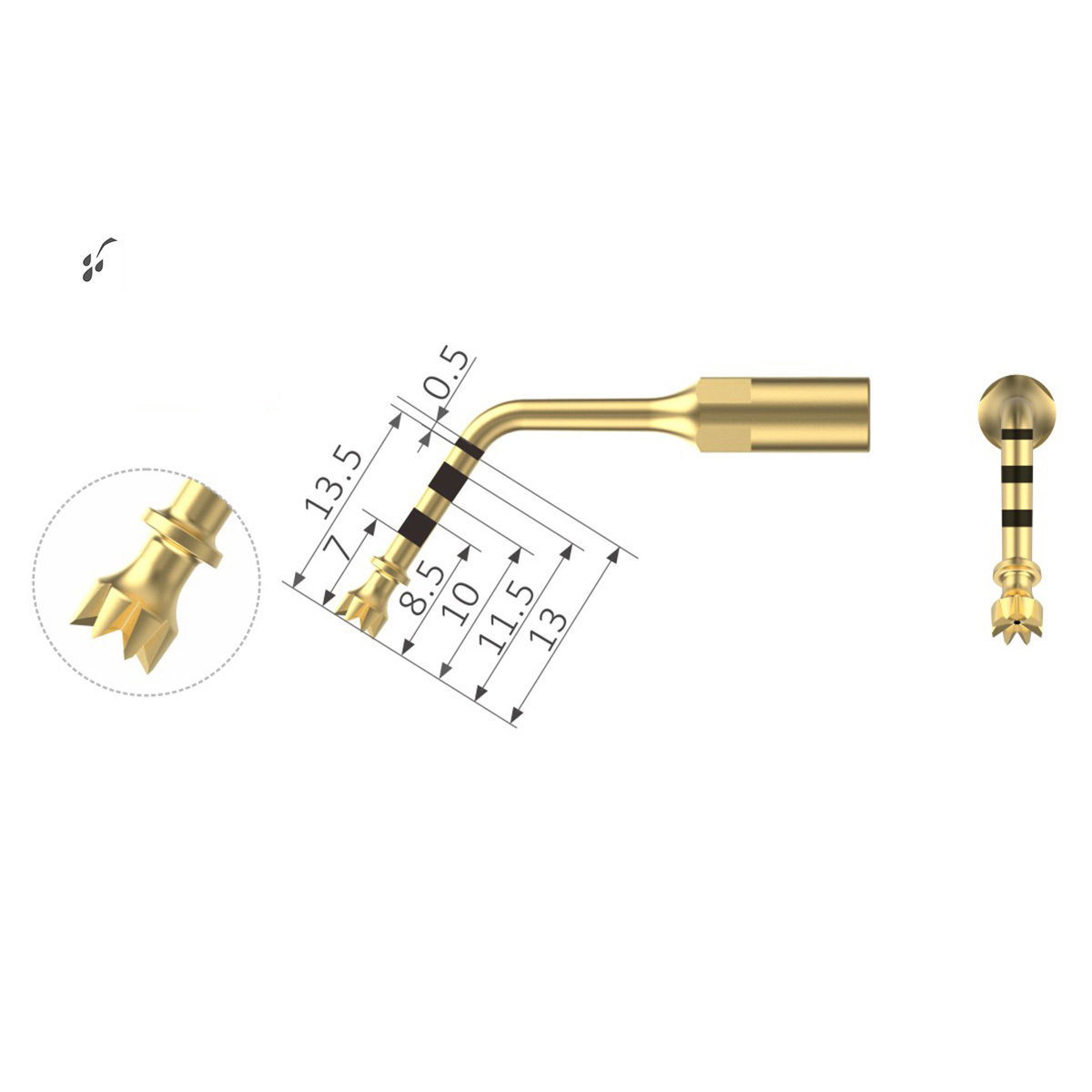 Xpedent Ultraschallspitze IM3P Implantation (passend für den Einsatz mit MECTRON® Geräten)