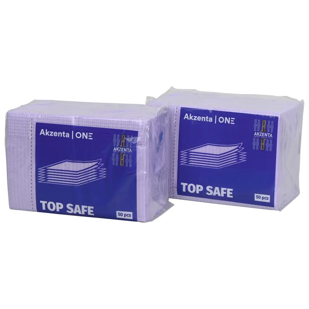 Akzenta TOP SAFE Patientenservietten - Karton 500 Stück lila, 33 x 45 cm, 2-lagig