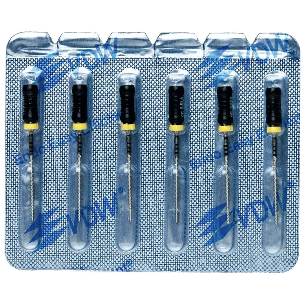 VDW STERILE Hedstroem Feilen - Blisterpackung 6 Stück 25 mm ISO 080