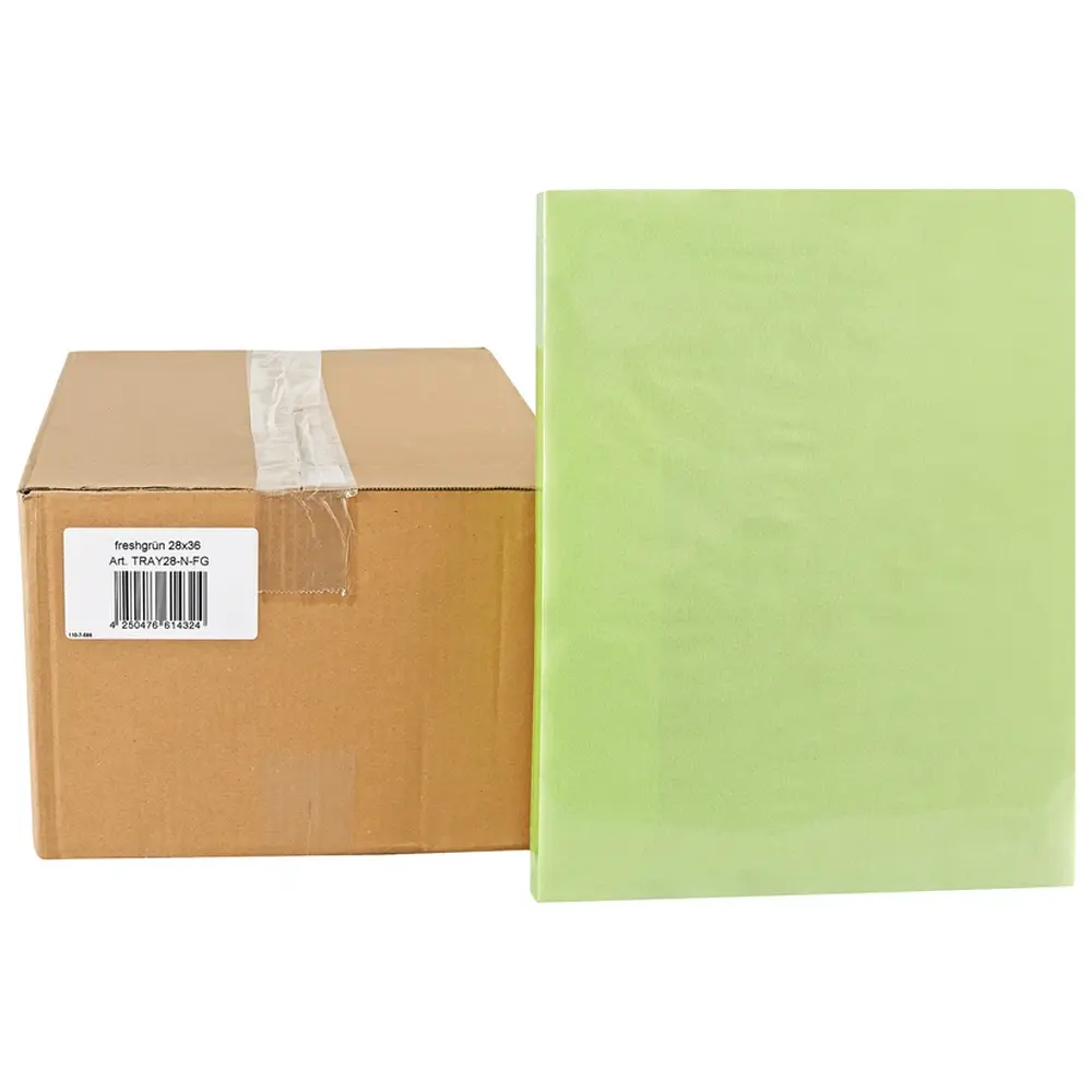 Akzenta Dental Tray-Einlagen - Karton 5 x 250 Stück 28 x 36 cm, grün