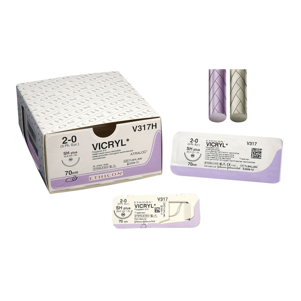 Vicryl ungefä. 6-0/0,7 P3 0,45 3Dtz