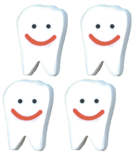 Radierer Weiße Zähne