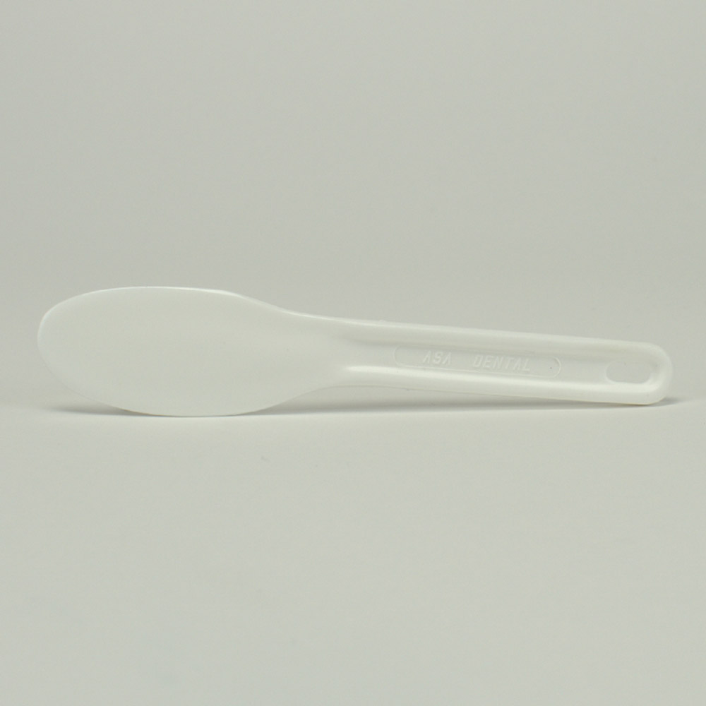 Plastikspatel weiß flexibel St