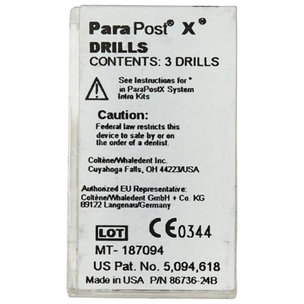 COLTENE ParaPost® X™ Bohrer - Nachfüllpackung 3 Stück Ø 1,14 mm, blau