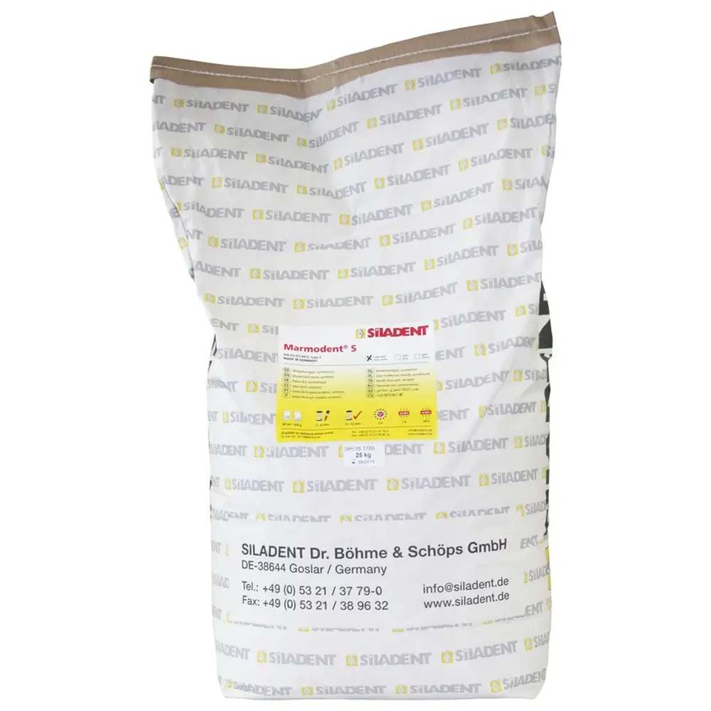 SILADENT Marmodent® S - Sack 25 kg Modellhartgips superweiß SILADENT Marmodent® S - Sack 25 kg Modellhartgips superweiß