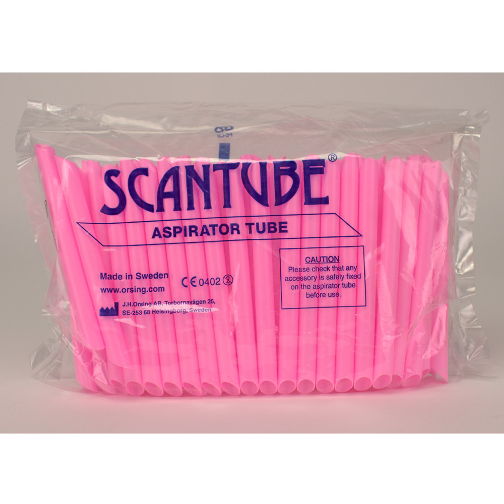 Aspirator Tubes pink 135mm 100St