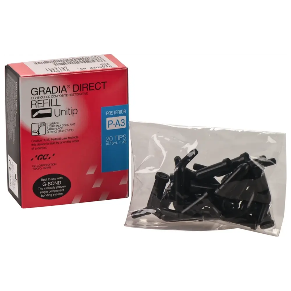 GC GRADIA® DIRECT - Packung 20 x 0,24 g Unitip Posterior A3