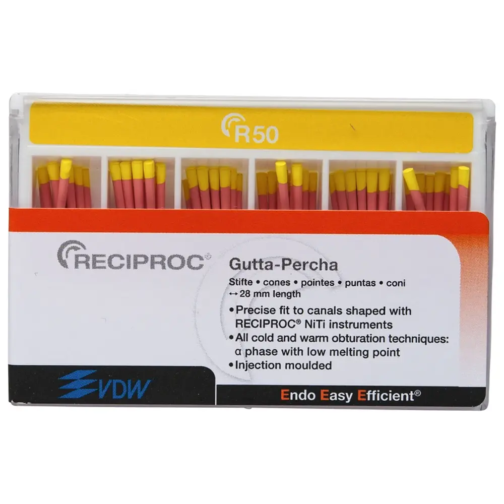 VDW RECIPROC® Guttapercha - Packung 60 Stück ISO 050