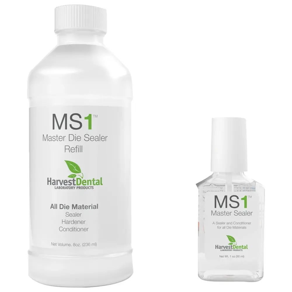 HPdent MS1 Master Versiegelung / Härter - Packung 236 ml Flasche, 30 ml Pinselflasche leer