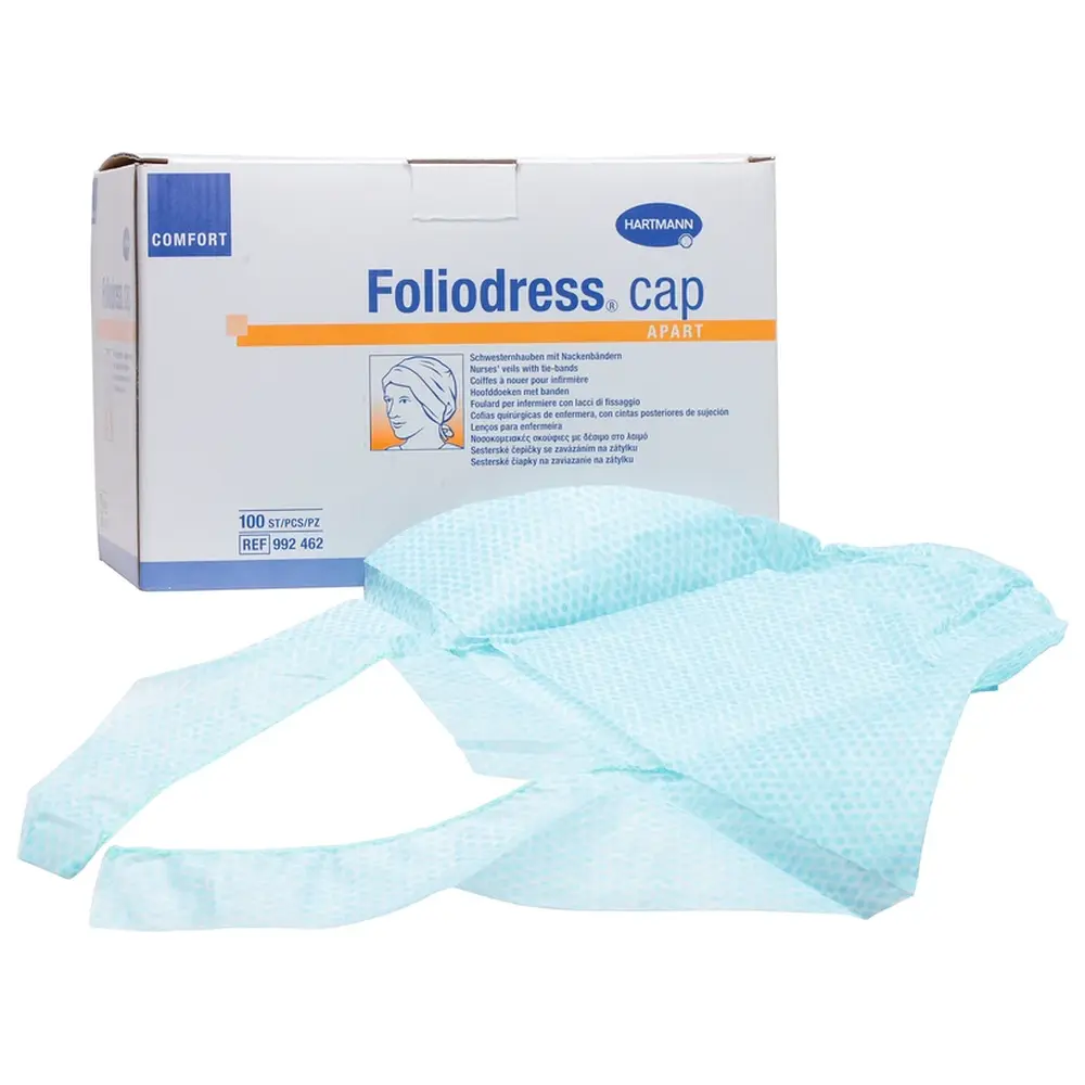 HARTMANN Foliodress® cap COMFORT APART - Packung 100 Stück aqua