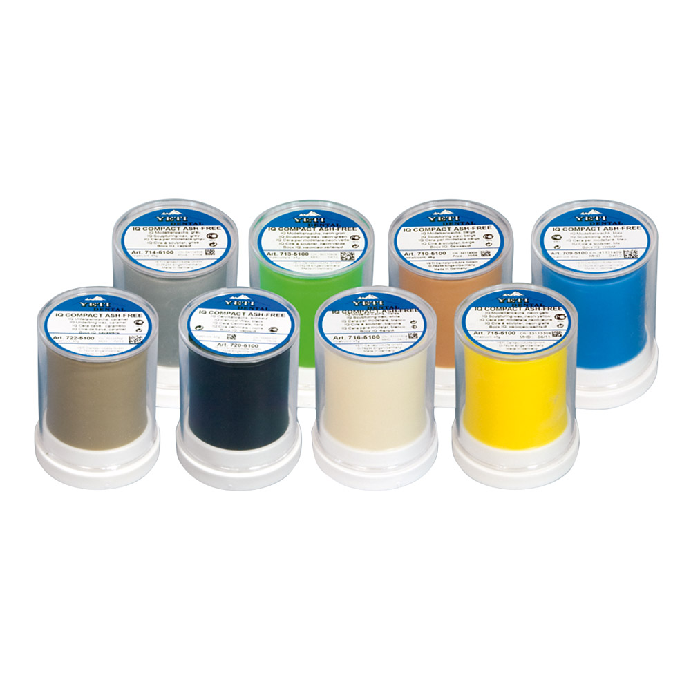 IQ Wachs Compact ash-free grau Zyl.45g