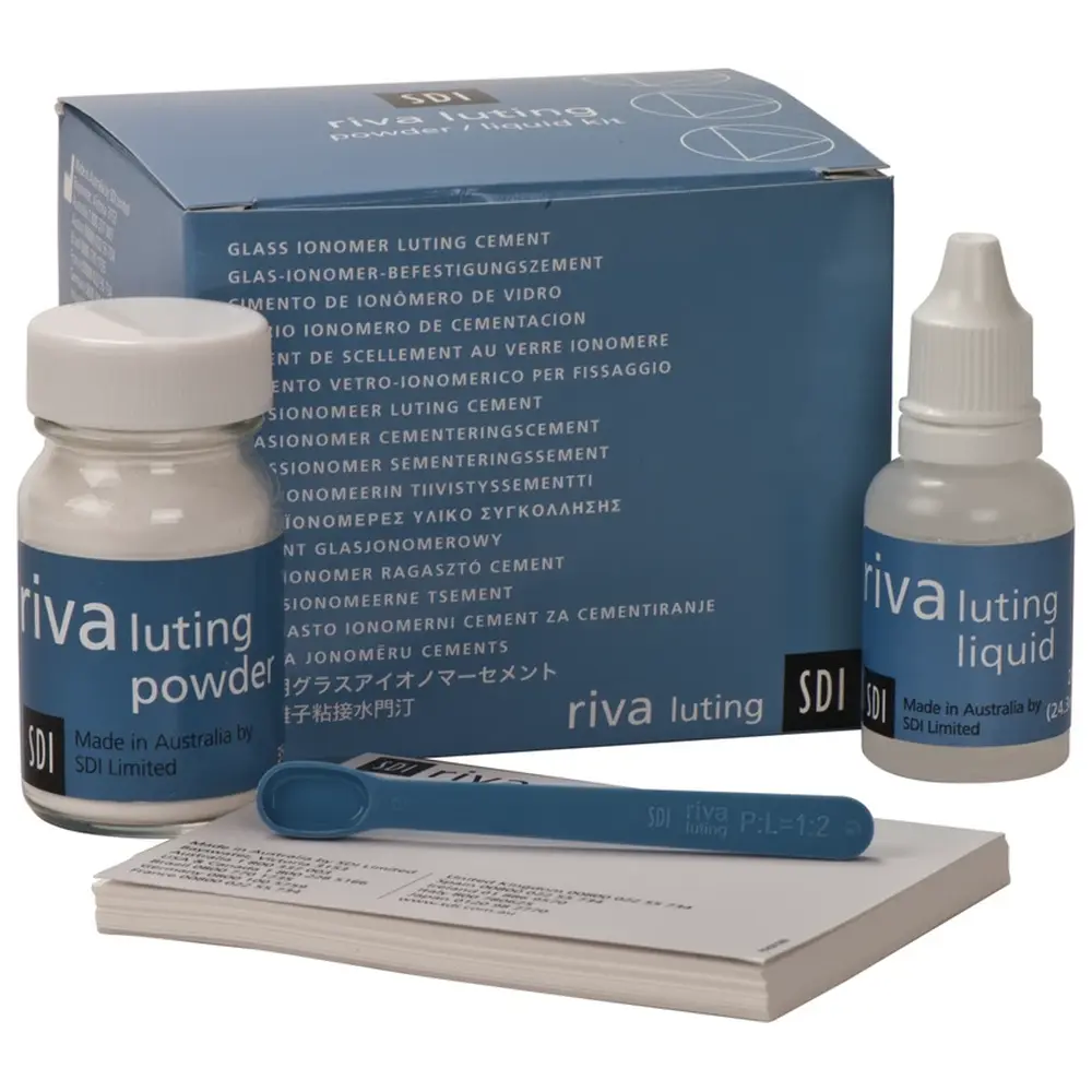 SDI riva luting - Kit 3 x 35 g Pulver, 3 x 25 g Liquid