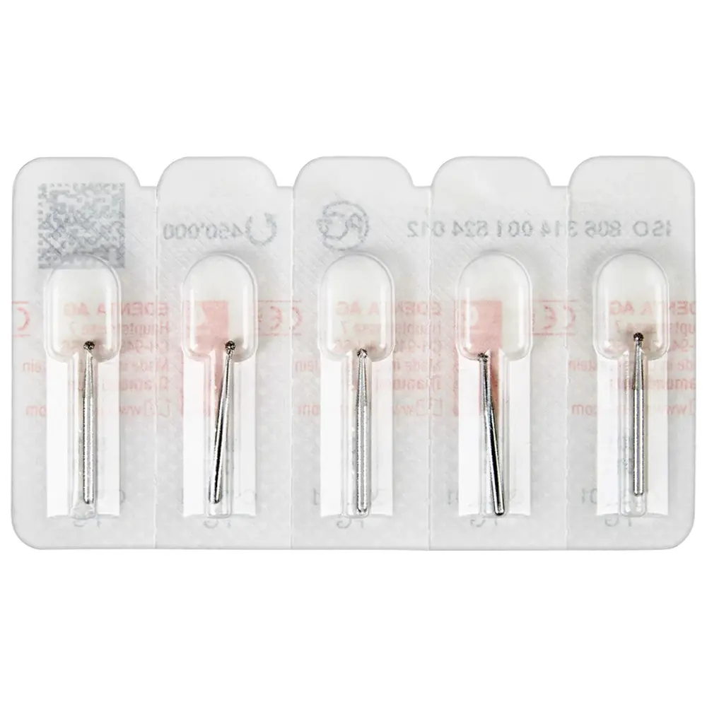 Edenta Diamanten 801 - Packung 5 Stück Standard, FG, Figur 001 Kugel, ISO 012