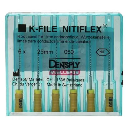 MAILLEFER INSTRUMENTS HOLDING Sàrl NITIFLEX K Feile 12N ISO050 25mm Pa 6