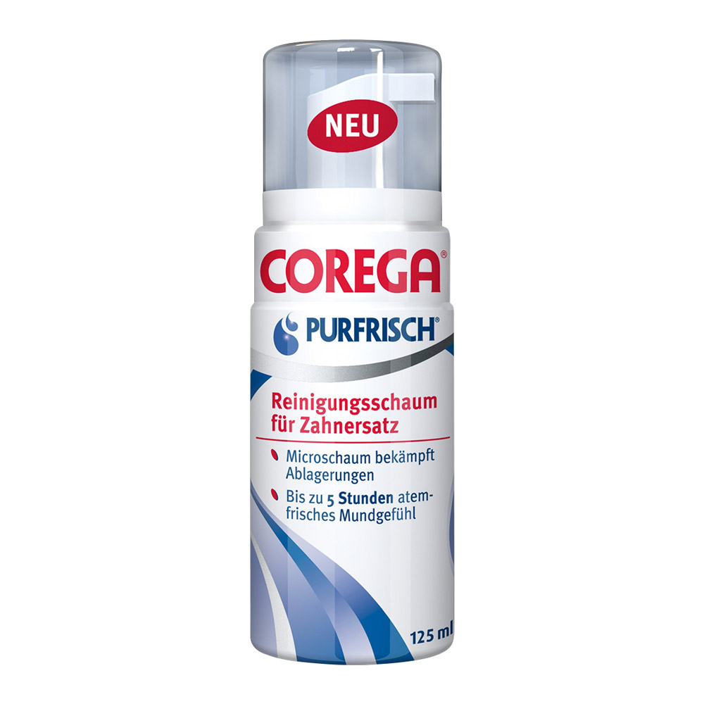 Corega Purfrisch Reini.Schaum 125ml