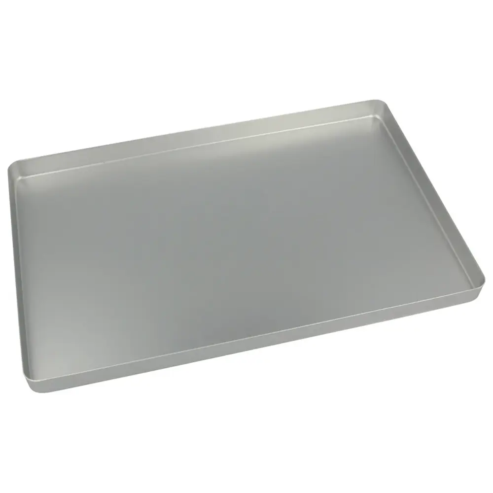 Euronda Norm-Tray Aluminium - Stück Boden ungelocht silber, 18 x 28 cm