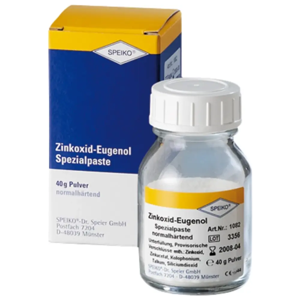 SPEIKO Zinkoxid-Eugenol Spezialpaste - Packung 40 g Pulver normalhärtend