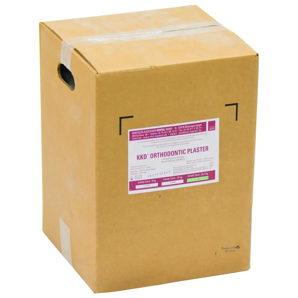 Kentzler-Kaschner KKD® Orthodontic Plaster - Karton 22,7 kg Gips super-weiß