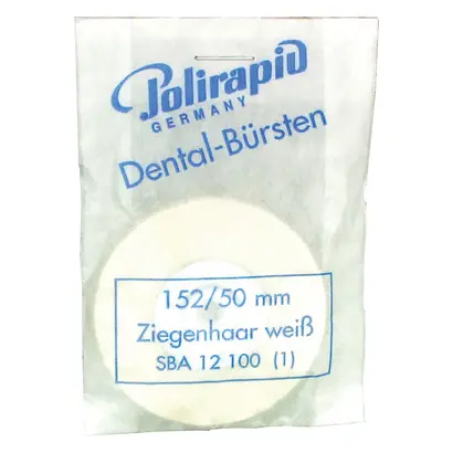 Polirapid Dr. Montemerlo GmbH & Co. KG Schmalbürste 152/50mm Ziegenhaar weiß m.AK St