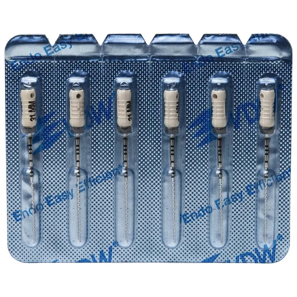 VDW STERILE Hedstroem Feilen - Blisterpackung 6 Stück 31 mm ISO 045