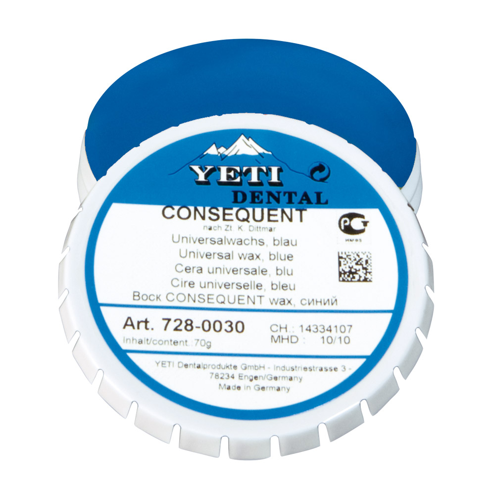 Consequent universalwachs blau 70g