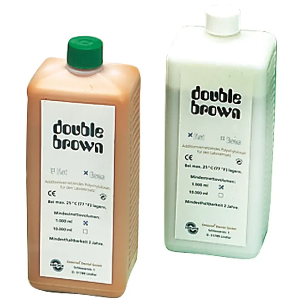 Müller-Omicron double brown - Packung 1 kg Flasche Base, 1 kg Flasche Katalysator
