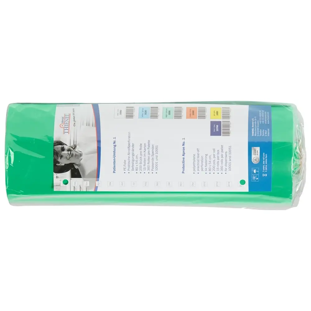 THIENEL Dental Patientenumhang Nr. 1 - Rolle 200 Stück hellgrün, 80 x 54 cm