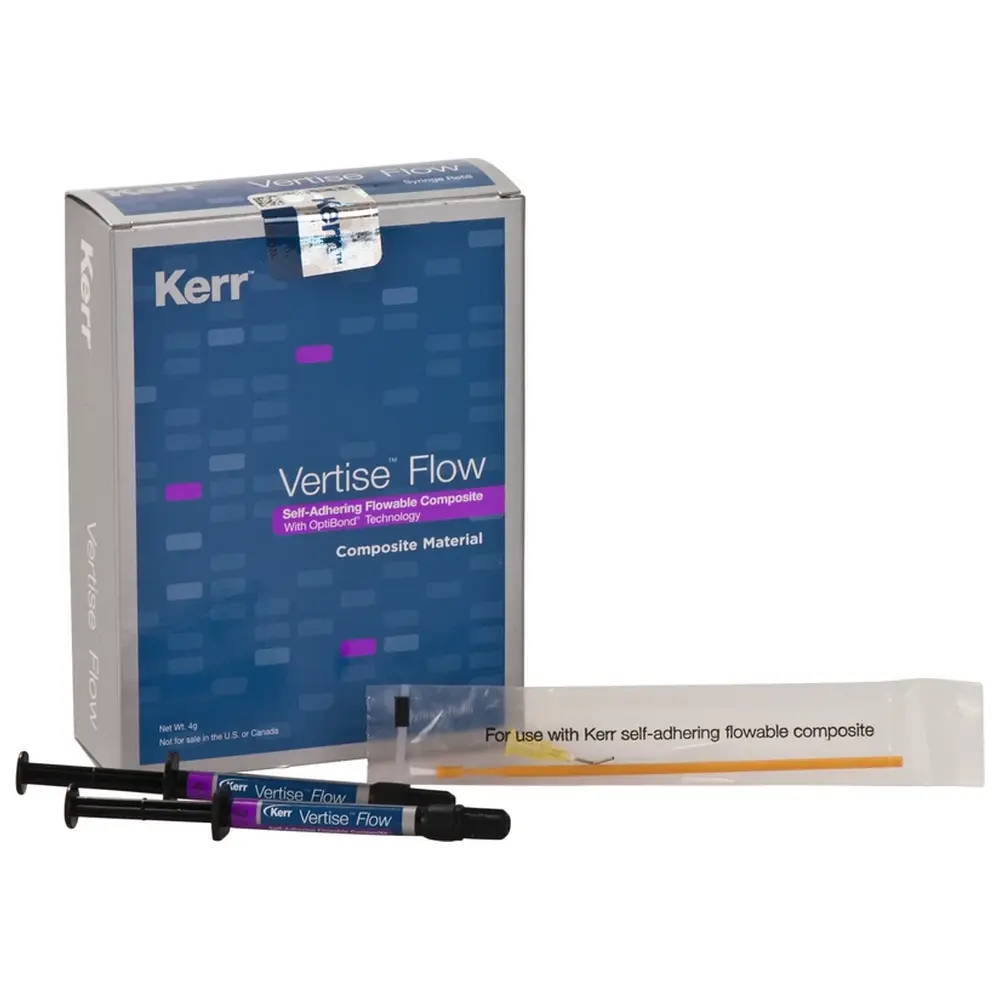 Kerr Vertise™ Flow - Packung 2 x 2 g Spritze A2, 20 Pinn-Point Applikatoren, 20 Flow-Spritzenaufsätzen