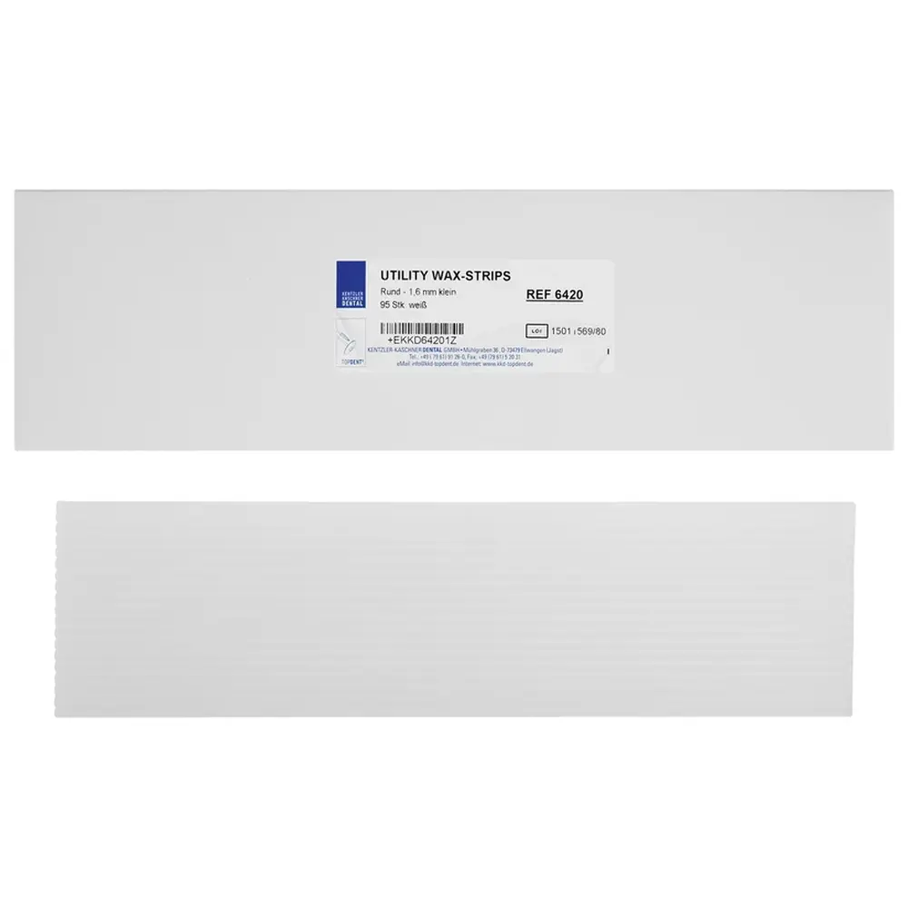 Kentzler-Kaschner KKD® Utility Wax Strips - Packung 95 Strips weiß, 1,6 mm