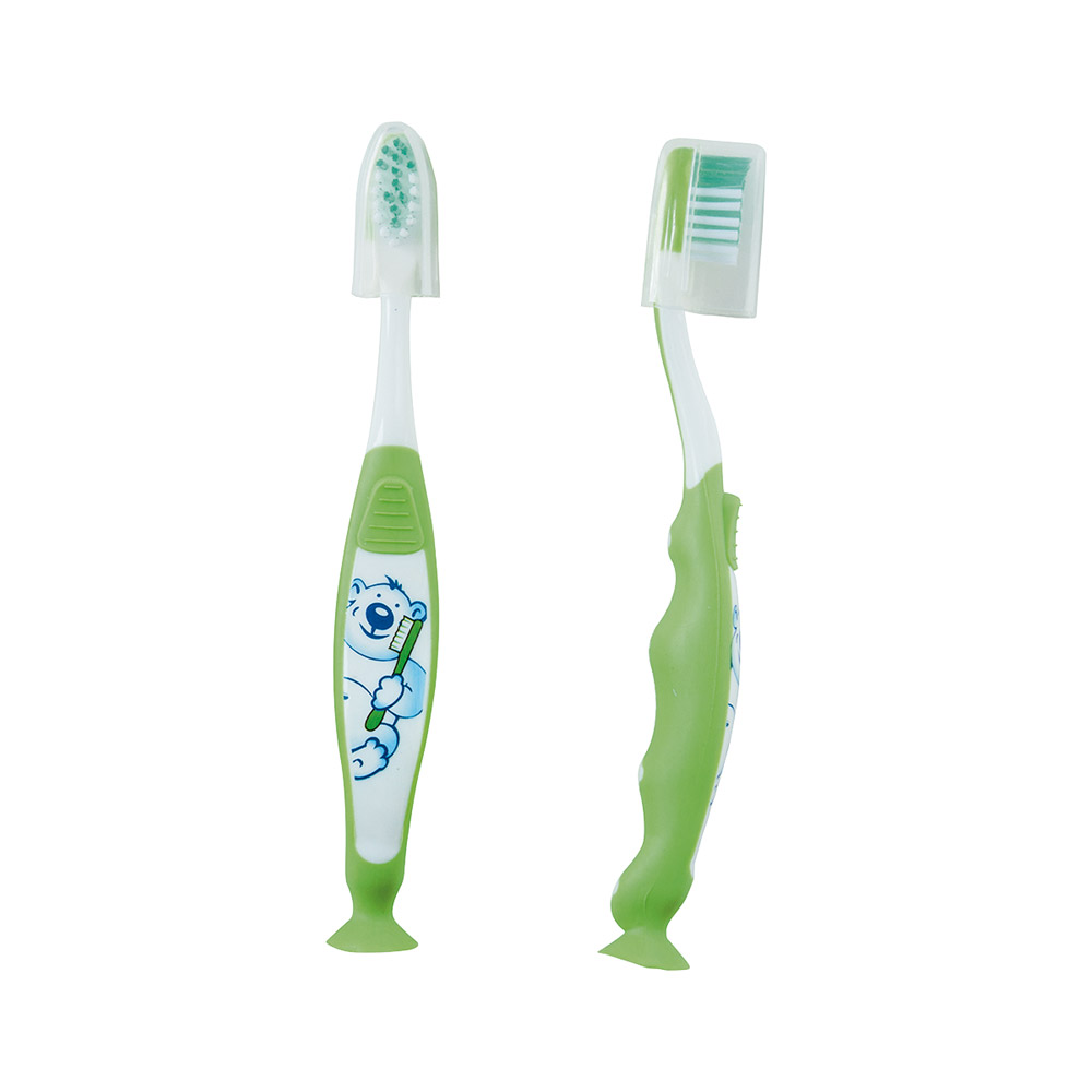 GX217792_Zahnbuerste_mSaugfuss_Otto_gruen_12St Zahnbürste m.Saugfuss "Otto" grün 12St