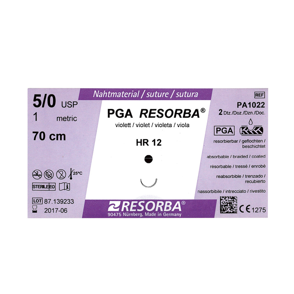 Resorba PGA violett 5/0 HR17 2Dtz