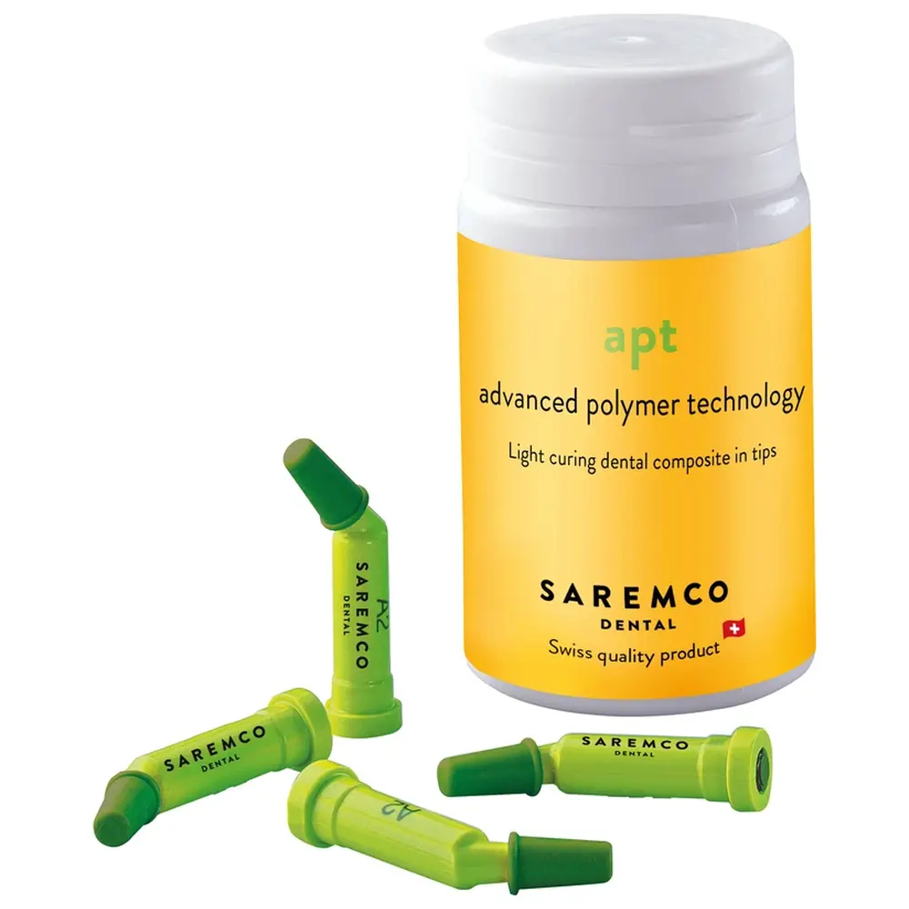 Saremco apt composite - Packung 16 x 0,37 g Tip A2 inklusive Flow Chart