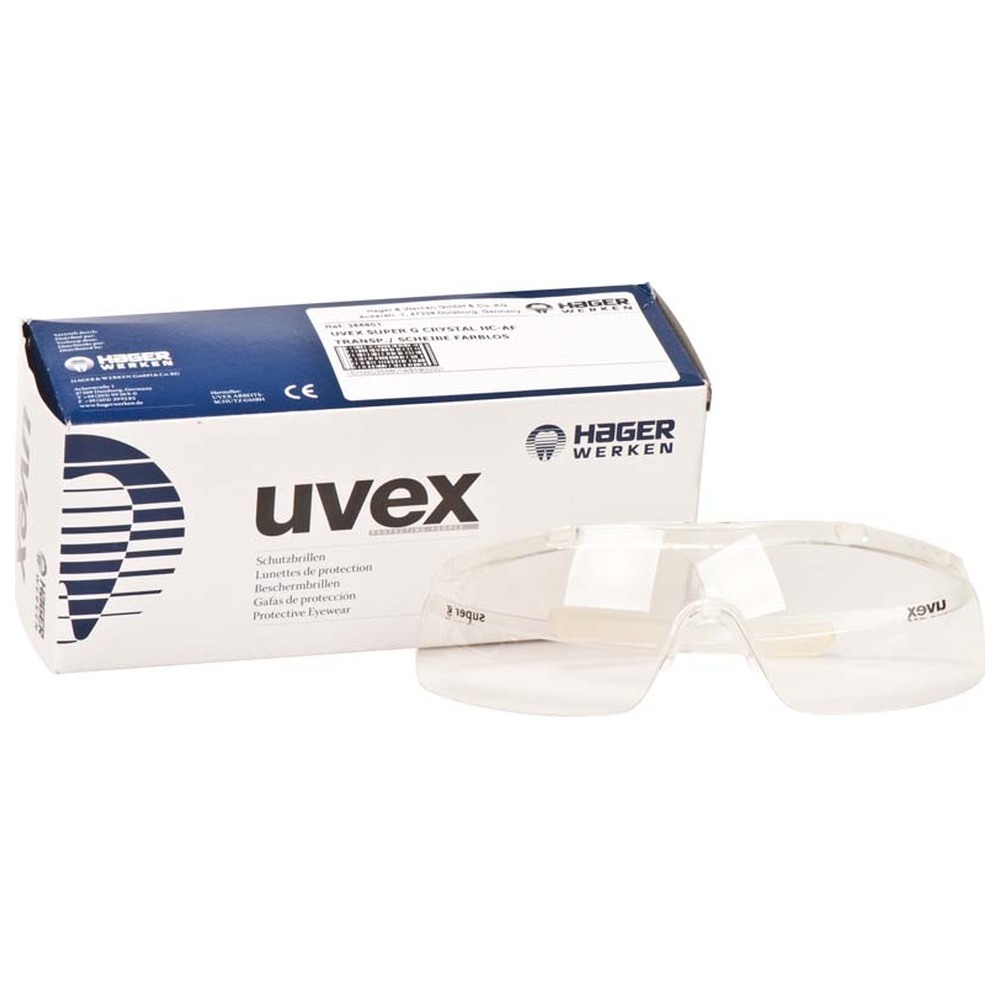 Hager & Werken Hager iSpec® Super Lite Fit - Stück Fassung Crystal, Scheibe farblos, UV-Bereich 2-1,2