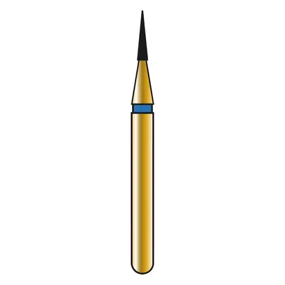COLTENE DIATECH Diamanten G853 - Packung 5 Stück blau mittel (M), FG, Figur 164 Konus spitz, 3,5 mm, ISO 008