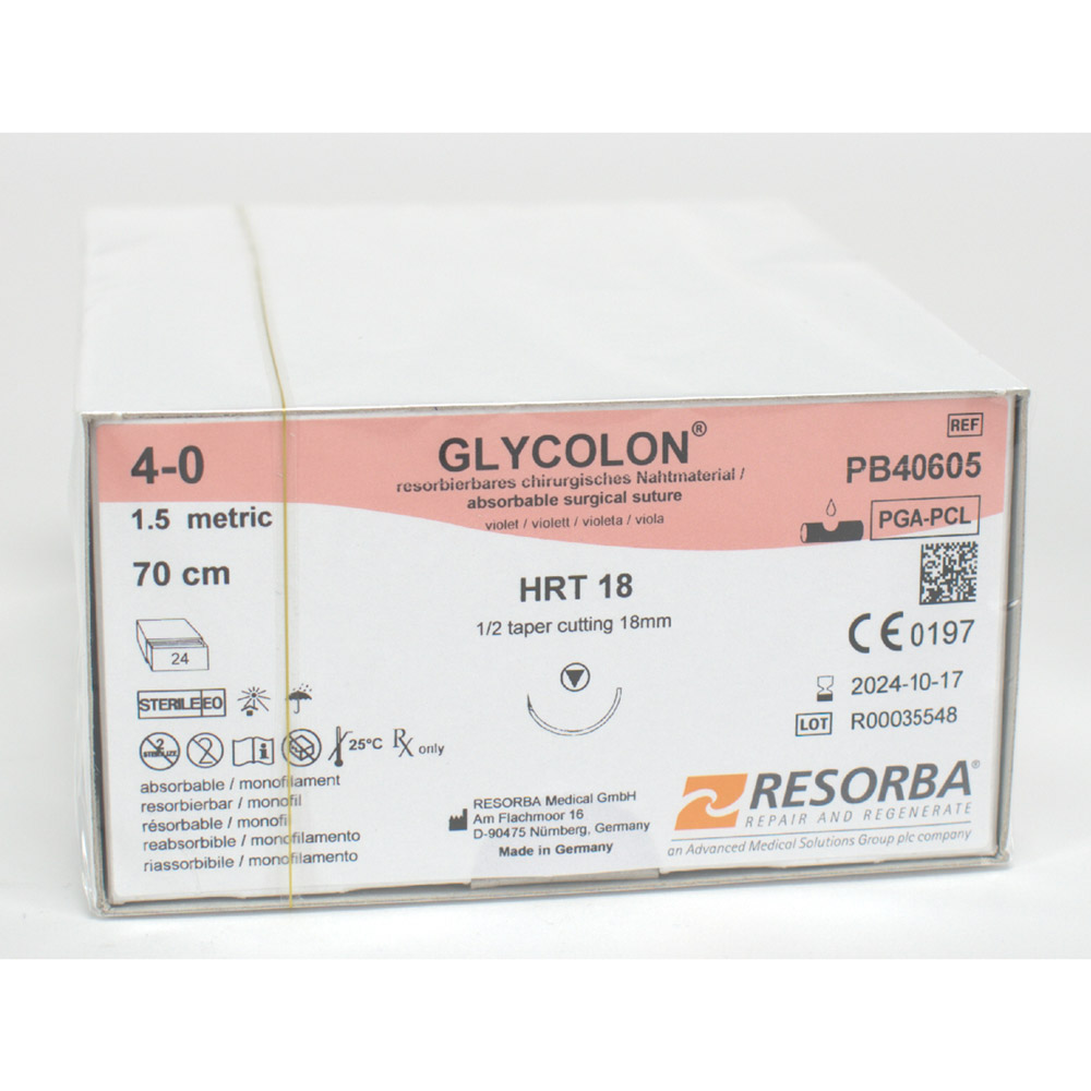 GX201286_Glycolon_violett_40_HRT18__2Dtz Glycolon violett 4/0 HRT18 2Dtz