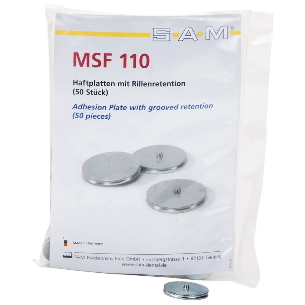 SAM Sockelsystem - Packung 50 Haftplatten R, Rillenretention