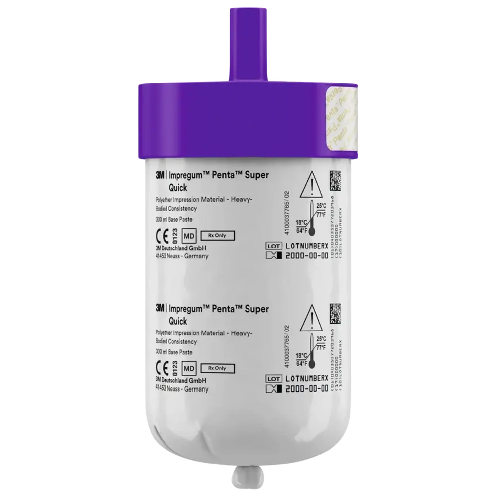 Solventum Dental Solutions Impregum™ Penta™ Super Quick - Refillpackung 2 x 300 ml Basispaste, 2 x 60 ml Katalysator Heavy Body