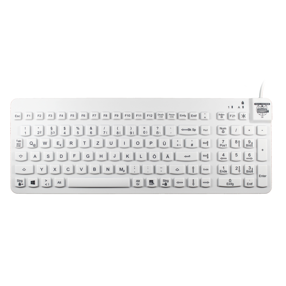 Tastatur Really Cool hygienic white St