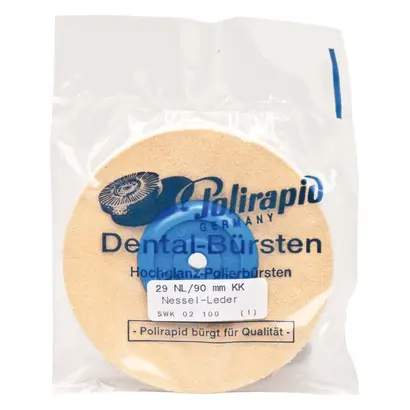 Polirapid Dr. Montemerlo GmbH & Co. KG Kombischwabbel 29NL/90mm Leder-Nessel-Leder m.KK St