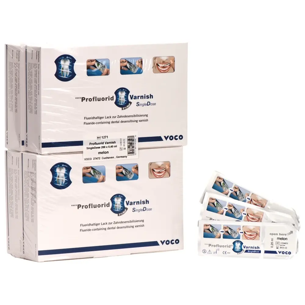 VOCO Profluorid® Varnish - Packung 200 x 0,4 ml Melone, Zubehör