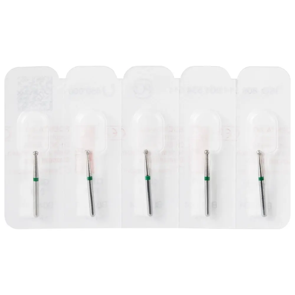 Edenta Diamanten 801 - Packung 5 Stück grün grob, FG, Figur 001 Kugel, ISO 014