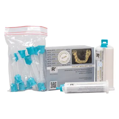 R-dental Dentalerzeugnisse GmbH R-SI-LINE METAL-BITE-GOLD Doppelkartusche Pa 2x50ml R-dental Dentalerzeugnisse GmbH R-SI-LINE METAL-BITE-GOLD Doppelkartusche Pa 2x50ml