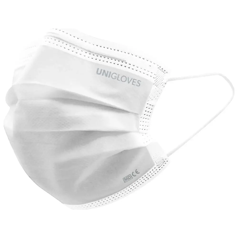 Unigloves PROFIL PLUS SMALL OP-Mundschutz - Packung 50 Stück weiß