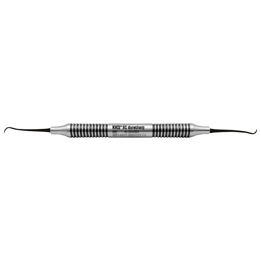 Kentzler-Kaschner KKD® Easy Clean durasharp Scaler - Stück S-204SD, für Interdentalr./ Front-/Seitenz. mit Metallgriff