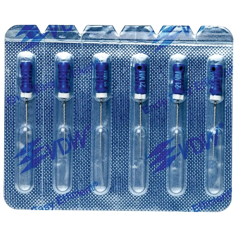 VDW STERILE Hedstroem Feilen - Blisterpackung 6 Stück 21 mm ISO 030