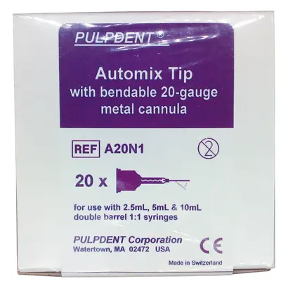 Pulpdent Corporation Automix Tips clear A20N1 Pa 20 Pulpdent Corporation Automix Tips clear A20N1 Pa 20