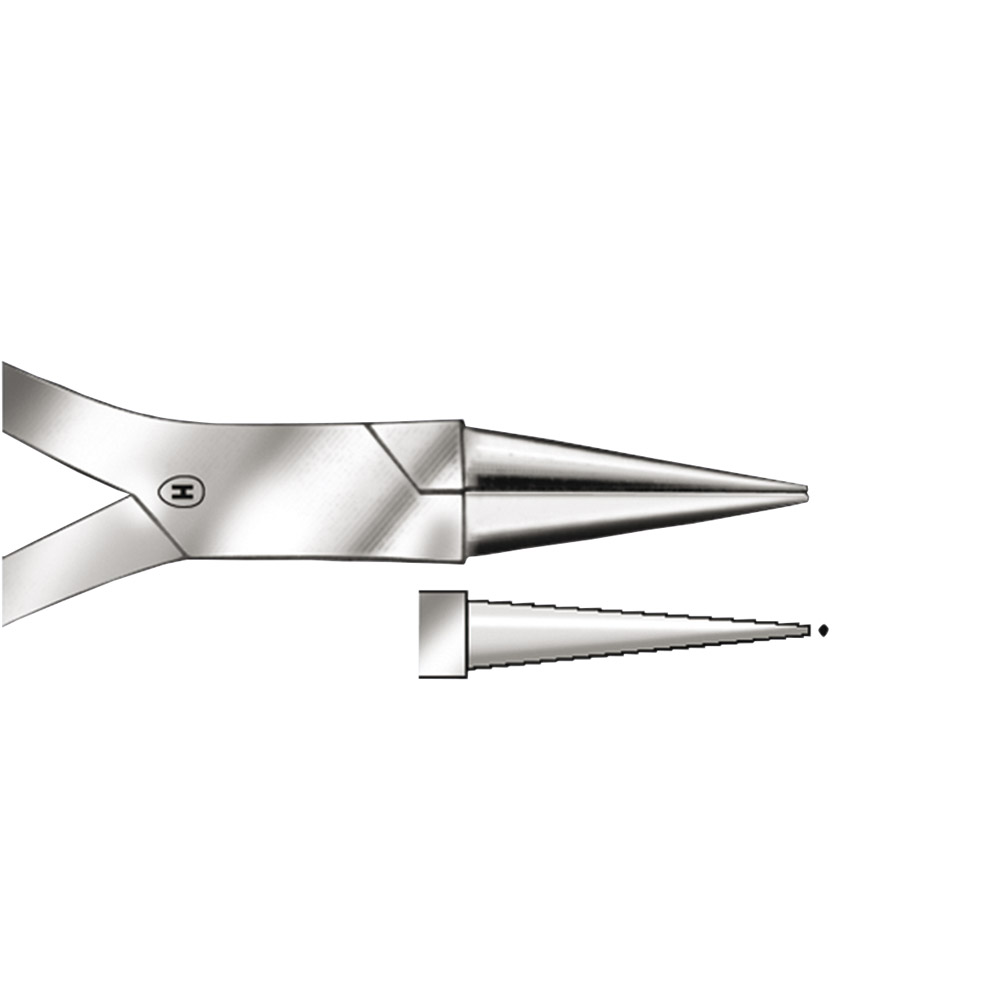Rundzange spitz glatt HSL 494-12 St
