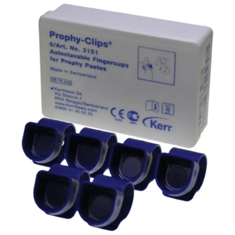 Kerr Prophy-Clips® - Packung 6 Stück dunkelblau