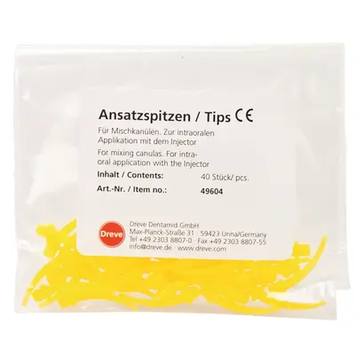 Dreve Dentamid GmbH Ansatzspitzen f.Mischkanülen gelb Pa 40 Dreve Dentamid GmbH Ansatzspitzen f.Mischkanülen gelb Pa 40